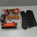 Shemira Christmas Train Set, Train Toys for Boys Girls,Toy Train with Light Smoke and Sound, Steam Train Set for Around Christmas Tree, Toys Gifts for 3 4 5 6 7 8+ Year Old Kids