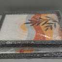 Geometric Sun Desert Wall Art Set of 3: Boho Botanical Wooden Framed Prints, Abstract Minimalist Plant Decor for Living Room Bedroom Office Wall Hanging, 16x11 Inch (Black)