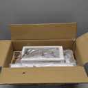 Outdoor Wall Sconce, Dusk to Dawn Outdoor Wall Lights, Waterproof Porch Lanterns Decorative, Anti-Rust Exterior Light in Wood Grain Finish & Black Finish for House Patio Garage Entryway Doorway (White 1 Pack)