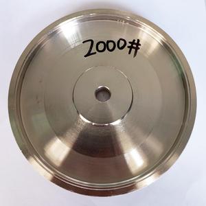 6" Diameter Electroplating Diamond Grinding Wheel with 1/2" Arbor for Stone Glass Lapidary Crystal Polishing (Grit:2000#)