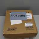 Pre-lit Christmas Wreath for Front Door, Flocked Branches, 18 Inch Battery Operated 20 LED Lights, Decorations for Indoor & Outdoor Green