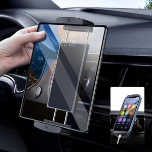 Car Phone Mount for Samsung Galaxy Z Fold 6 5 4 3 - Tablet Holder for Car Air Vent Dashboard Handsfree, 360 Rotatable Fit for iPad Mini 6 iPad Pro iPad Air Pixel Fold and More 4-12.9" Device