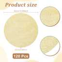 120PCS Disposable Gold Placemats Set, 13 Inch Gold Foil Table Mats Bulk, Metallic Mesh Pressed Round Doilies for Tables, Paper Placemats for Wedding Birthday Party Dining Table Home Decor