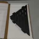 Corner Shower Caddy Shelf, Recessed Built-in Bathroom Storage for Tiled 90 Walls, Matte Black 304 Stainless Steel, Set of 2