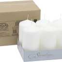 Stonebriar Unscented White Tall Pillar Candles, 65 Hour Burning Candle Pillars, Perfect for Decor, Weddings, Emergencies 3" X 6", 6 count