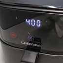 Chefman Air Fryer  4 QT Compact Airfryer for Quick & Easy Meals in Minutes, Features Hi-Fry Technology for Extra Crisp, Touchscreen Controls with 4 Presets, Nonstick & Dishwasher Safe Basket - Black