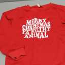 YINGISFITM Toddler Baby Girl Boy Christmas Outfit Crewneck Sweatshirt Long Sleeve Sweater Shirt Pullover Top Fall Clothes (4-5T, Wine Red Merry)