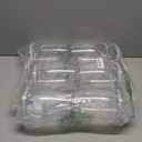 Nuogo 6 Pcs Plastic Candy and Cookie Jar with Lids Decorative Apothecary Jars Candy Buffet Containers Clear Airtight Food Storage Canister Home Decoration(42 oz,Classic)