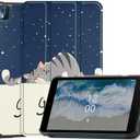 SZLONKOU Tablet Cover for Nokia T10 8" (2022 Release), Utra Thin Slim Folio Stand Lightweight PU Leather Case for Nokia T10 2022 (Model: TA-1472) 8 inch (Good Night)