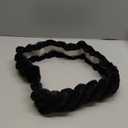 Fluffy Car Steering Wheel Cover, 15 Inches Anti-Slip Round Fuzzy Winter Steering Wheel Protector, Soft Warm Plush Steering Wheel Cover for Women Girls, Car Accessories (Black, Round)