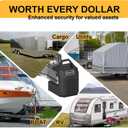 Heavy Duty Trailer Hitch Lock for 2 5/16" Ball Coupler - Adjustable Locking Mechanism Design - Anti-Theft Solid Steel Coupler Lock for RV, Boat, Camper Trailer