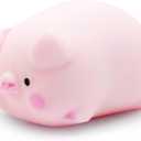 Squishy Pig Stress Balls for Kids Splash Piggy Squishy Ball Fidget Toys (1PCS) Animal Stress Toys Squeeze Dough Ball Stress Relief Toy Autism Sensory Toys for Autistic Children Party Favors