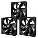 Thermalright TL-C14C X3 CPU Fan, S-FDB Bearing Case Fan with 4-PWM Control, Low Noise PC Fan, 140mm Computer Chassis, CPU Cooler Black(3-Pack)