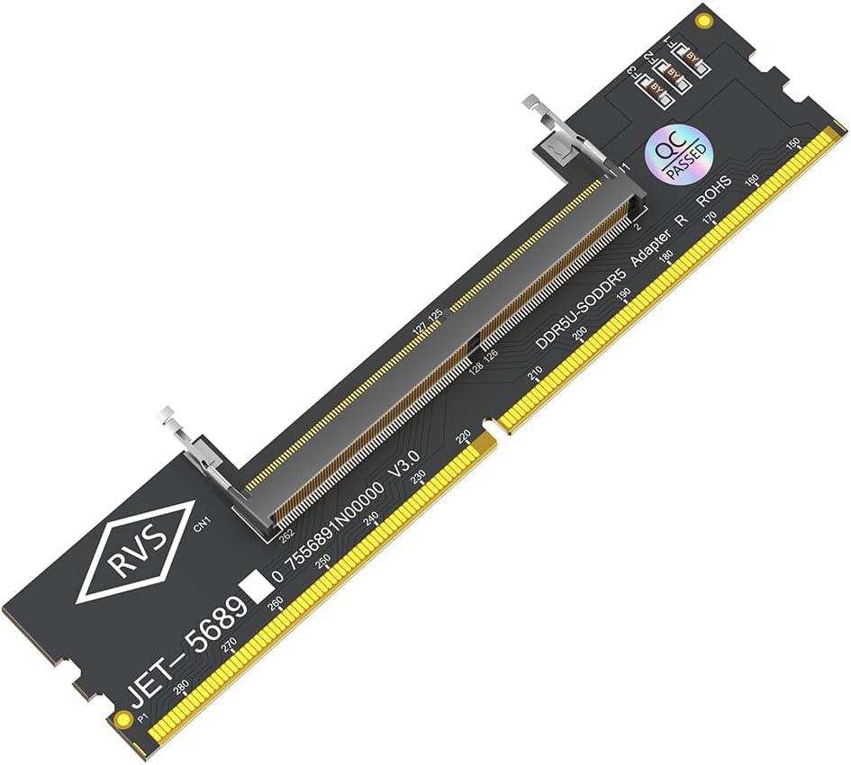 Laptop SO DDR5 RAM to Desktop DDR5 U-DIMM Adapter Card Converter