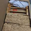 HOMESTEAD 3-Tier Wooden Shelf with Water Hyacinth Woven Baskets – Rattan Shelf Basket, Boho Room Decor, Wooden Book Shelf, Bathroom Storage Shelves, Kitchen, Laundry, Living Room (Natural)