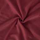 BGment Linen Burgundy Curtains 54 Inch Length for Short Window, Semi Sheer Drapes Lightweight Rustic Textured for Living Room Christmas Patry Decor Rod Pocket, 2 Panels Set, Each 42 Inch Wide