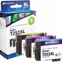 Remanufactured Ink Cartridge Replacement for Epson 252XL One Cyan, Magenta and Yellow Cartridge