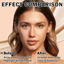 Mushroom Head Air Cushion CC Cream Foundation,2PCS Moisturizing BB Cream Cushion Foundation Makeup,Full Coverage Long Lasting Matte Concealer Base de MaquillajeNatural