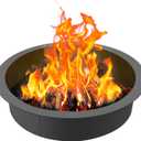 VEVOR Fire Pit Ring, 44-Inch Outer/39-Inch Inner Diameter, 10inch Height 2.5mm Thick Fire Pit Insert, Heavy Duty Carbon Steel Liner DIY Campfire Ring Above or In-Ground, for Outdoor Camping, Bonfires