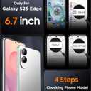 SPIDERCASE Magnetic for Samsung Galaxy S25 Edge Case, [10 FT Military Grade Drop Protection] Heavy Duty Shockproof Phone Case for Galaxy S25 Edge 5G, Pink