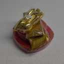 125PCS Hot Pink Plastic Plates - Clear Pink Gold Disposable Plates - Hot Pink Party Plate with Gold Plastic Silverware Set for 25 Guests for Wedding Party Birthday