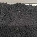 Smiry Luxury Chenille Toilet Rugs U-Shaped 24x20, Soft Absorbent Non-Slip Contour Bathroom Rugs for Toilet, Machine Washable Contoured Bath Mats, Black