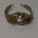 Greek Medusa Snake Crown - Cosplay Headband Medusa Costume Headband Halloween Greek Goddess Headdress with Laurel Leaves Masquerade Party Golden Green