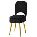 IBUYKE Small Storage Vanity Stool with Folding Backrest, 12.99" x 13.78" x 31.5" Square Teddy Velvet Ottoman, Makeup Chair for Living Room, 4 Metal Legs with Anti-Slip Feet, Black WBD027B
