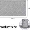 COSY HOMEER Edging Stair Treads Non-Slip Corner Indoor Stair Runners for Wooden Steps,Landing Slip Resistant Stair Rugs for Kids and Dogs, 100% Polyester TPE Backing,Grey,20"X32"