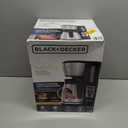 BLACK+DECKER 12 Cup Thermal Programmable Coffee Maker with Brew Strength and VORTEX Technology, Black/Steel, CM2046S