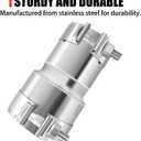 Stainless Steel 2.5 to 3 Inch Exhaust Adapter, 2.5" ID to 3" ID Exhaust Reducer Connector Pipe with Clamp