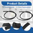 Silscvtt Roof Trim Molding Kit Sealing Strip Black Replacement for Corolla 2009-2013