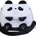 Cute Plush Panda Backpack, Plush Panda Bag, Stuffed Animal Backpack, Shoulder Bag Crossbody Bag, Cute Cartoon Bag