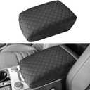 INTGET for 2026 Volkswagen/VW Atlas Center Console Cover 2024 Cushion Arm Rest Cover Middle Console Cover Central Armrest Lid Protector for 2024 Volkswagen VW Atlas Interior Accessories 2025