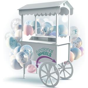 DS THE DISPLAY STORE PVC Candy Cart with Wheels - Portable Dessert Cart for Parties, Weddings & Baby Showers - Vendor Event Display with Rounded Safety Edges