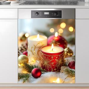 AOHMPT Dishwasher Magnet Sticker Cover Panel Decal Refrigerator Magnetic Sticker Decorative for Kitchen Decoration,Fridge Door Cover,Home Appliances Decor Stickers 23.03"x25.59"