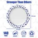 BYSNOW 140 Pack Paper Plates 10 inch, Disposable Heavy Duty Bulk Plates, Soak Proof for Dinner, Party, Birthday and Picnic