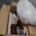 Cat Tree Tower, 41.7 in Wood Cat Condo with Sisal-Covered Scratching Posts and Plush Pom-pom, Multi-Level Climbing Cat Furniture with Jump Platform for Indoor Cats, Beige