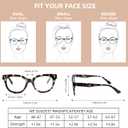 3 Pack Bifocal Reading Glasses for Women Men Classic Clear Top Bi-focal Readers Full Lenses Dual Focal Eyeglasses+2.50