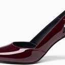 Rilista Women's Slingback Kitten Heels Closed Pointed Toe Backless Wedding Party Dress Pumps Shoes