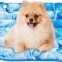 Dog Cooling Mat,Pet Cooling Mat for Dogs and Cats,Easy Washable,Suitable for All Types of Pets,Summer Keep Your Pet Cool (17.7X17.7in) (Medium)