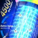 Solar Bug Zapper Outdoor, High-Efficiency Mosquito Zapper, 5 Modes Fly Zapper, Smart Auto ON/Off, Cordless Long-Lasting 6000mAh Fly Zapper for All Night, Indoor & Outdoor