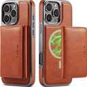 Casus Wallet Case for iPhone 16 Pro Max Compatible with MagSafe for Men Women, Detachable Magnetic Wallet Phone Case with Card Slot Holder for iPhone 16 Pro Max 6.9" (Brown)