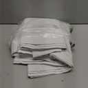 KOUFALL 100 Inch White Linen Blackout Curtains for Living Room Bedroom,2 Panels Set