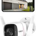 Tapo 2K Security Camera Outdoor Wired, IP66 Weatherproof, Motion/Person Detection, Built-in Siren w/Night Vision, Cloud/SD Card Storage, 2-Way Audio, Works w/Alexa & Google Assistant C310