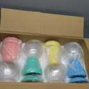 Thyle 4 Pcsterra Cotta Candy Jar Ceramic with Lid for Party, Macaron