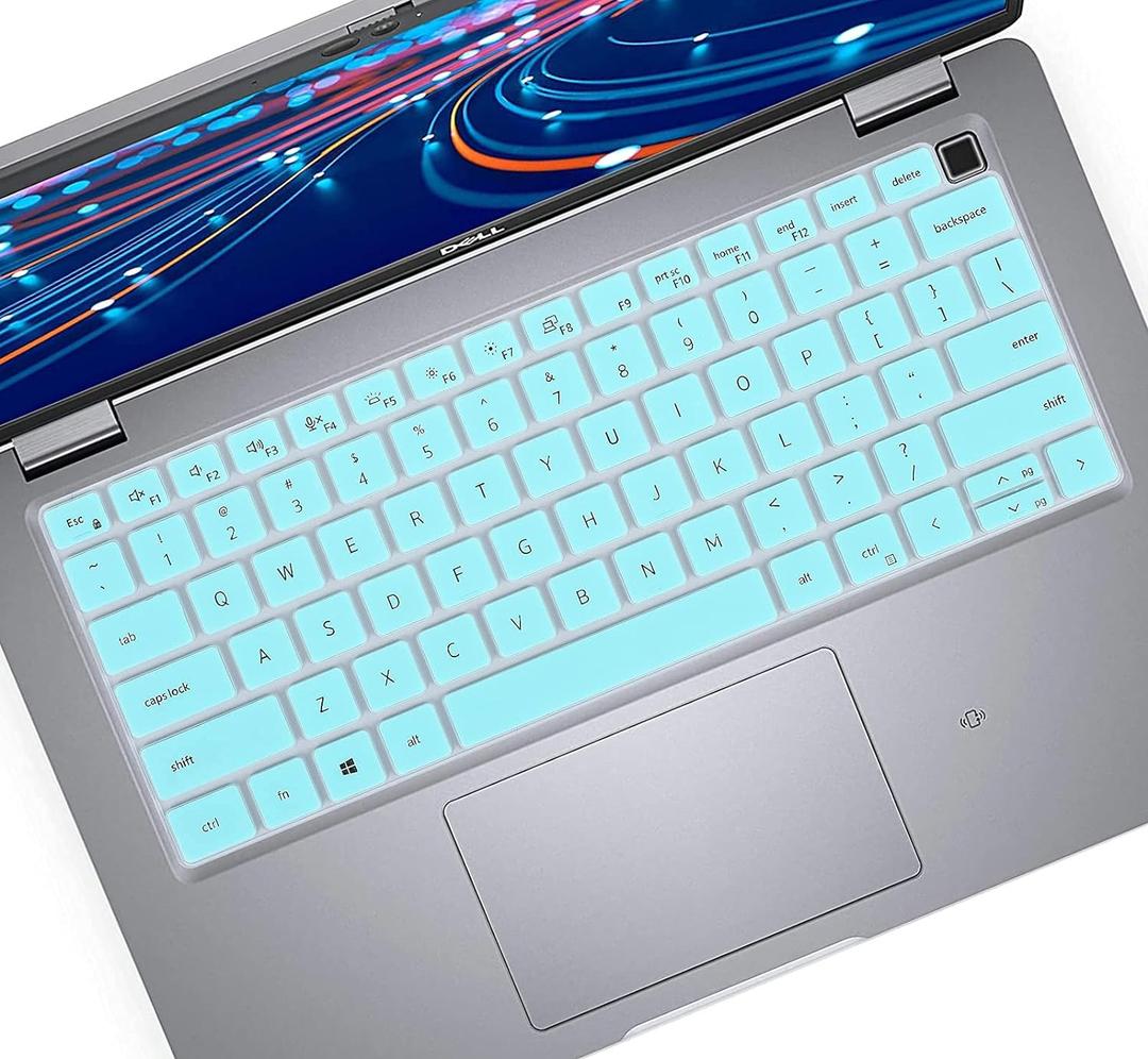 Keyboard Cover Skin for 14" Dell Latitude 3450 3440 5420 5430 5431 5440 5450 7420 7430 7440 7450 7410, Latitude 7520 15.6, 15.6" Dell Latitude 9000 9420 9430 9510 9520 Keyboard Protective Skin -Mint