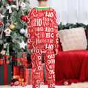 BesserBay Boys Christmas Ugly Outfit Ho Ho Ho Tie Red Crew Neck Sweatshirt Set with Pant Pocket 12 Years