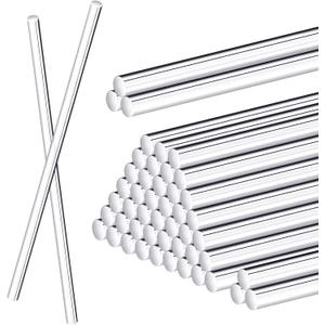 Zopeal 30 Pieces 12 Inch Acrylic Dowel Rods for DIY Crafts Acrylic Round Rods Strip Sticks Cake Topper Rod for DIY Handwork Supplies(0.25 Inch /6mm Diameter) Zopeal 30 Pieces 12 Inch Acrylic Dowel Rods for DIY Crafts Acrylic Round Rods Strip Sticks Cake Topper Rod for DIY Handwork Supplies(0.25 Inch /6mm Diameter)