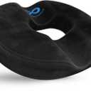 Everlasting Comfort Donut Pillow for Tailbone Pain Relief Ergonomic Seat Cushion - Hemorrhoid Pillow for Sitting- Ideal Memory Foam Coccyx Chair Cushion for Postpartum Pregnancy, Anti-Slip, Washable